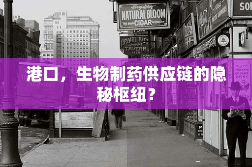 港口，生物制药供应链的隐秘枢纽？