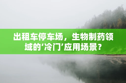 出租车停车场，生物制药领域的‘冷门’应用场景？