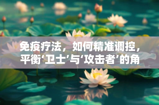 免疫疗法，如何精准调控，平衡‘卫士’与‘攻击者’的角色？