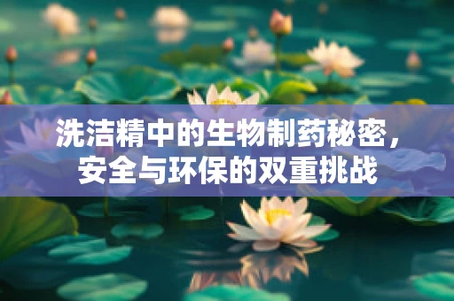 洗洁精中的生物制药秘密，安全与环保的双重挑战